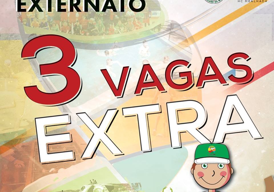 3 VAGAS EXTRA – REGIME EXTERNATO!